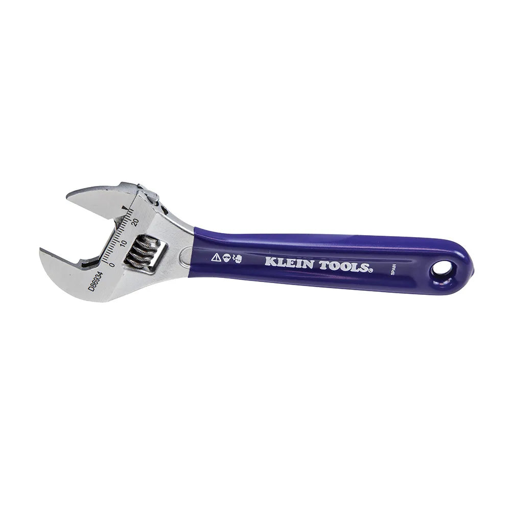 Klein Tools Slim-Jaw Adjustable Wrench, 6 In D86934