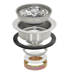 EZ-Flo Stainless Steel Kitchen Sink Basket Strainer 4-1/2" Flange 30001