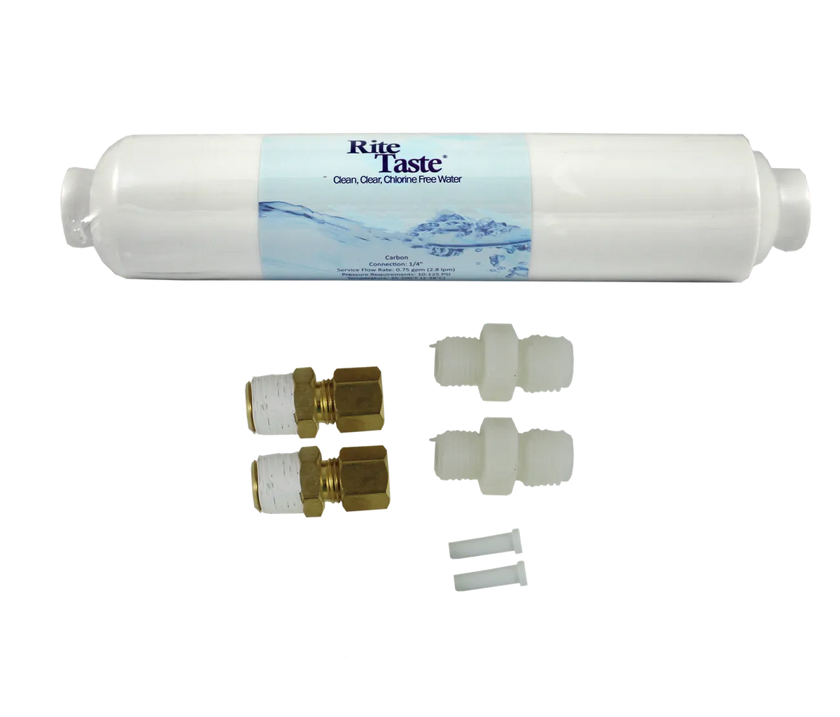 ERP (Exact Replacement Parts) 10" In-Line Refrigerator Water Filter Kit RT10400C