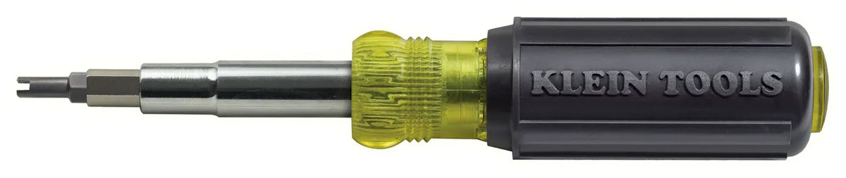 Klein Tools 11-in-1 HVAC Screwdriver / Nut Driver With Schrader Bits 32527