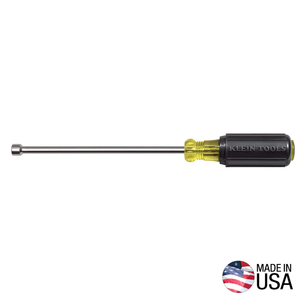 Klein Tools 1/4" Magnetic Hollow Shaft Nut Driver, 6" Shank 646-1/4M