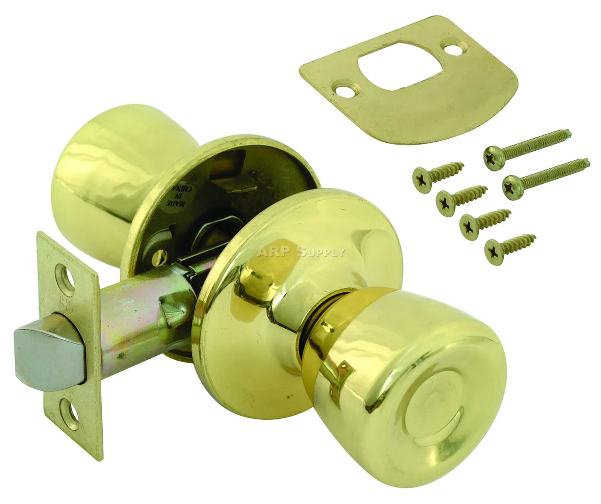EZ-Flo Passage Lockset Polished Brass 57511