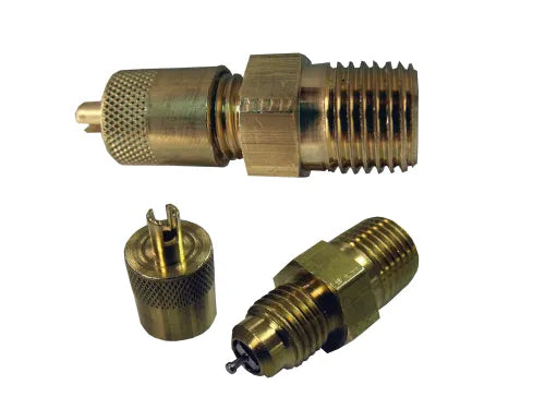 Supco Brass Access Fitting 1/4 In. MPT x 1/4 In. Male Flare SF1414