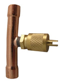 Supco Line Service Valve Tee 3/8 In. Tube x 1/4 In. Male Flare 3-Pack SF8438B3