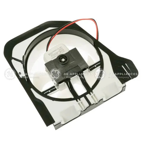 GE Refrigerator Condenser Fan Motor and Housing WR17X31476