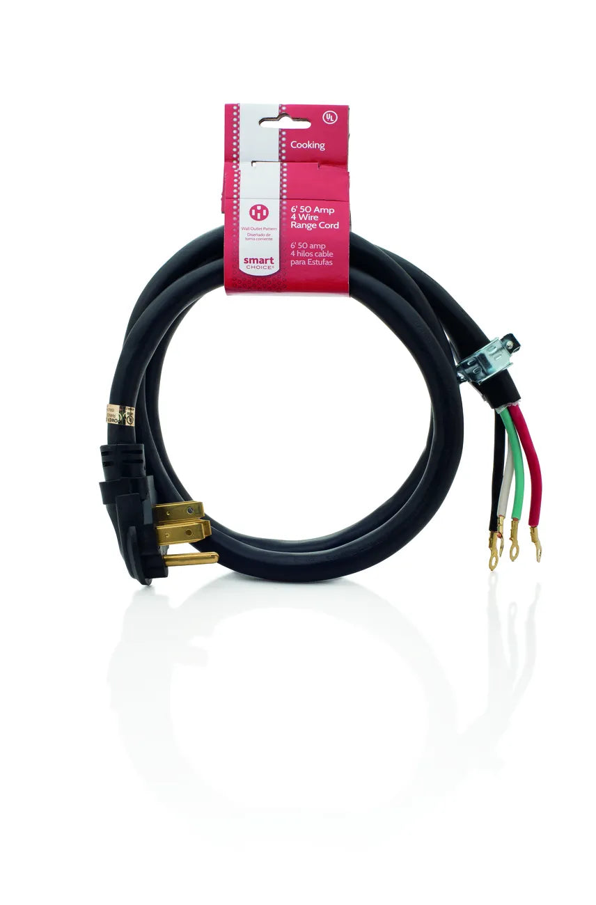 Frigidaire Range Power Cord 4-Wire 50 Amp 6 ft. 5304490724