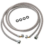 GE Washer Stainless Steel Fill Hose with Elbow 6 Ft WX14X10011