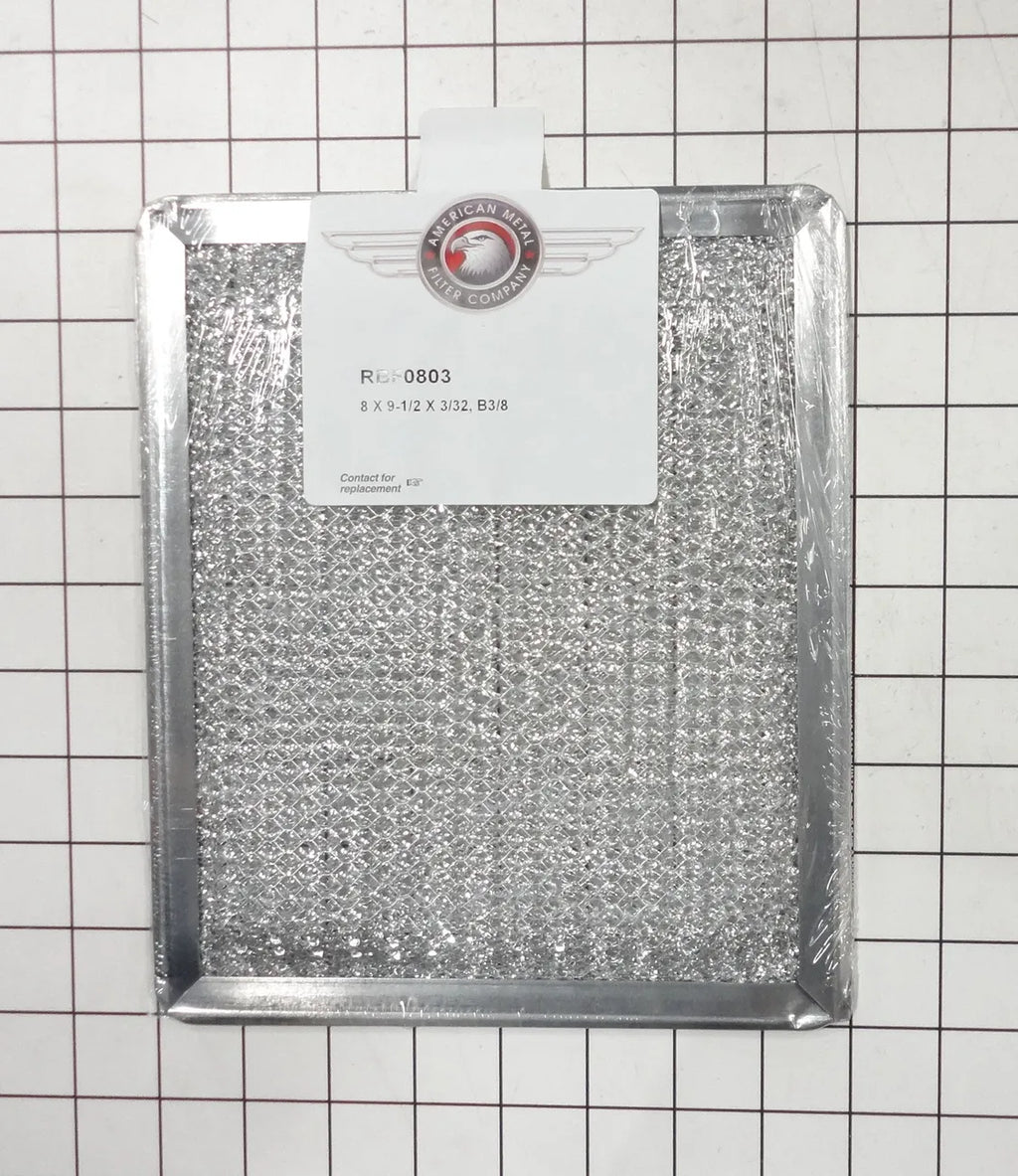 American Metal Filters Aluminum Range Hood Grease Filter 8 x 9-1/2 x 3/32 RBF0803