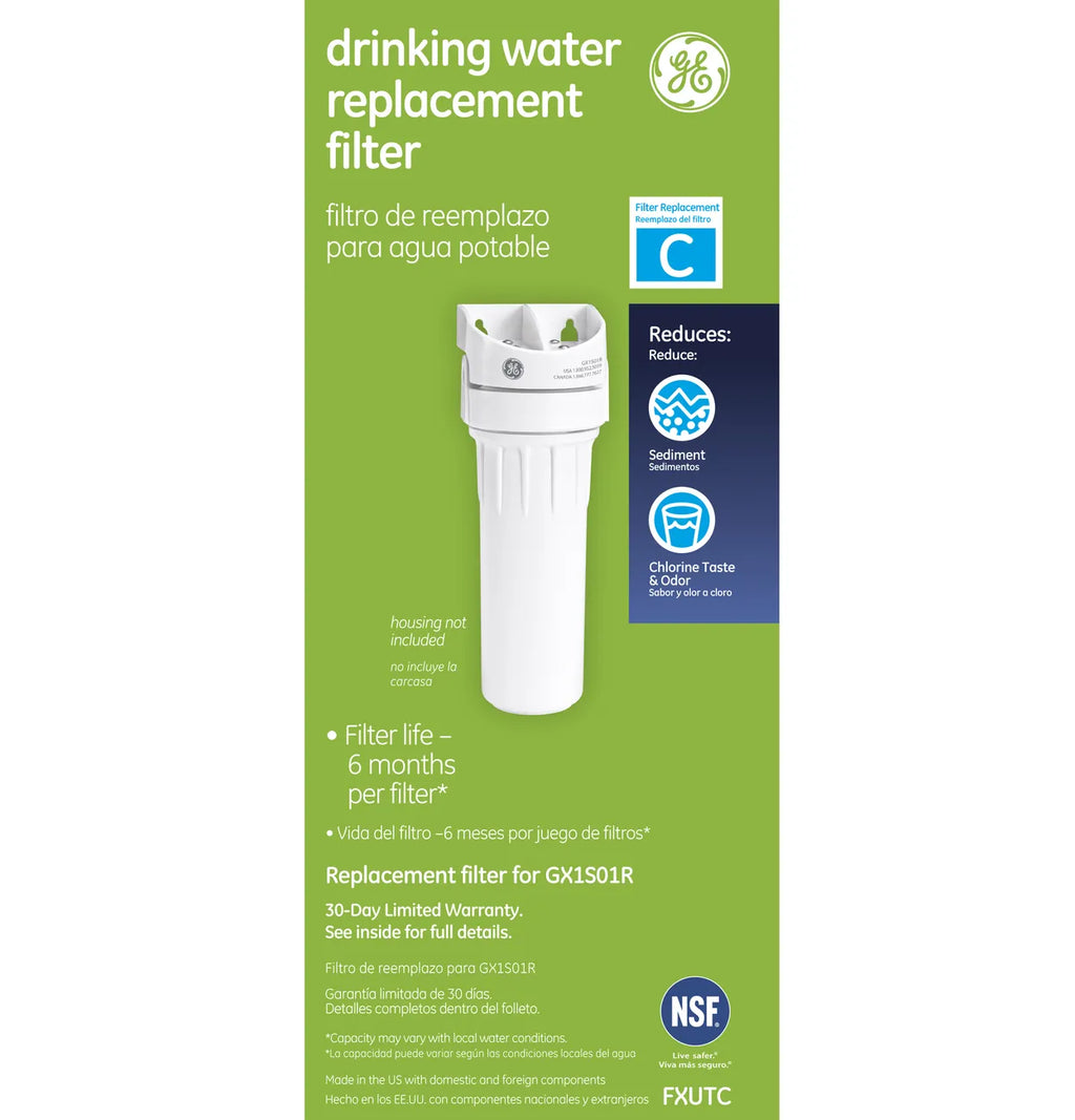 GE Single Stage Drinking Water Replacement Filter FXUTC