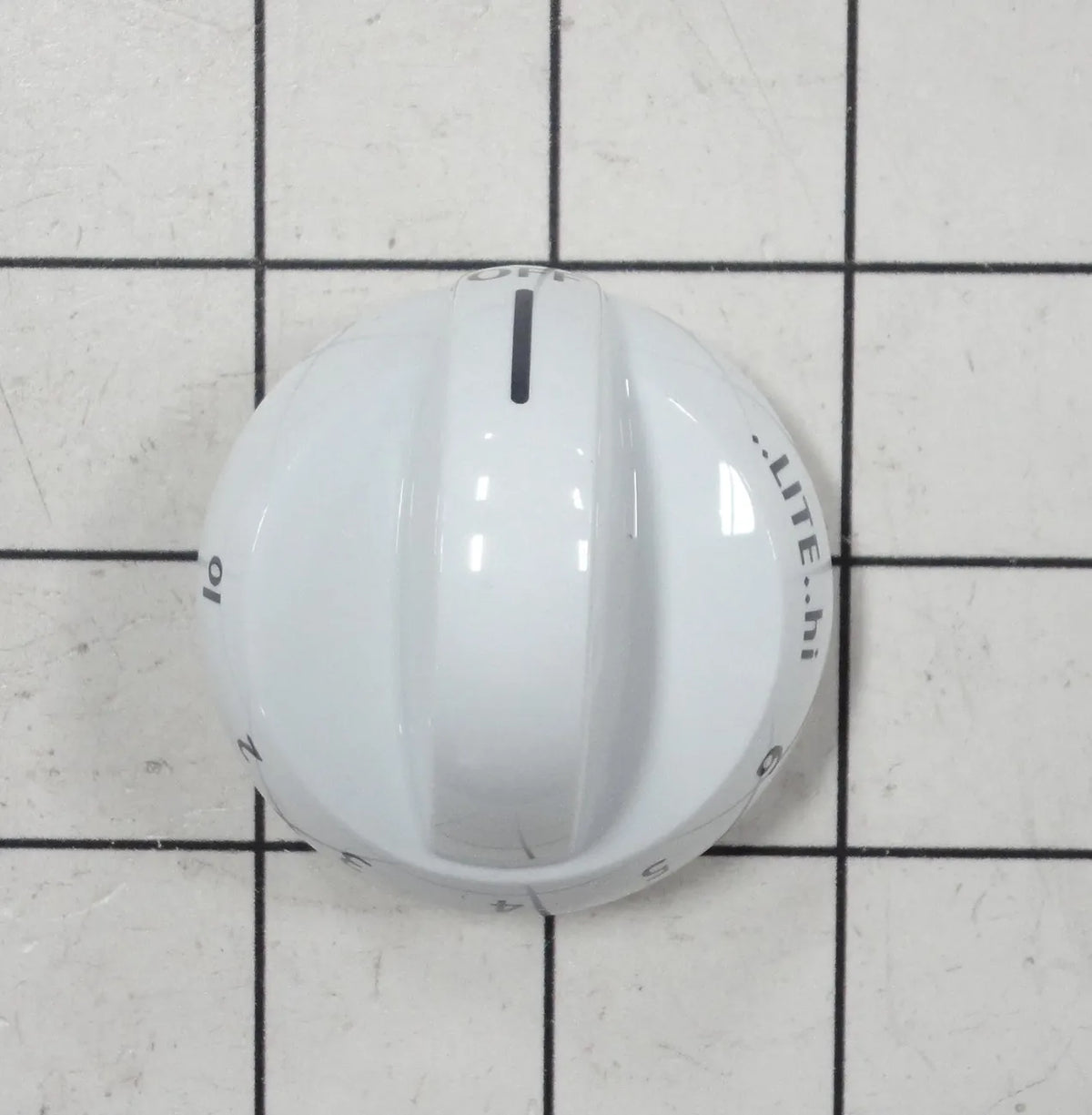 Frigidaire Range Top Valve Control Knob, White 316220008