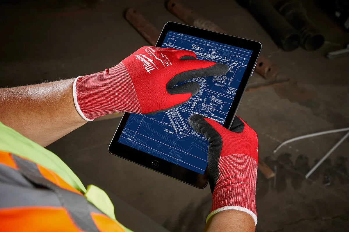 Milwaukee Cut Level 1 Nitrile Dipped Work Gloves, XL 48-22-8903