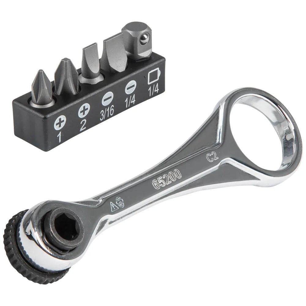 Klein Tools Slim Profile Mini Ratchet Set, 5-Piece 65200