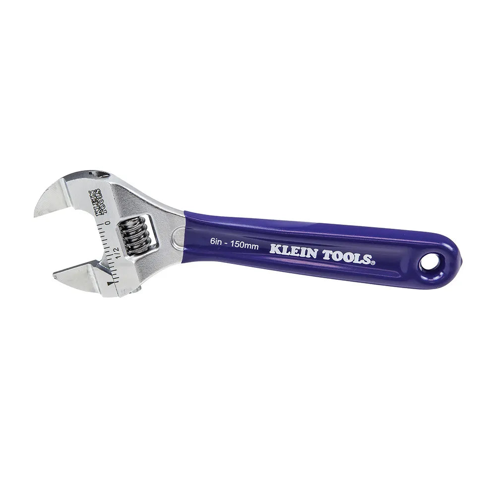 Klein Tools Slim-Jaw Adjustable Wrench, 6 In D86934