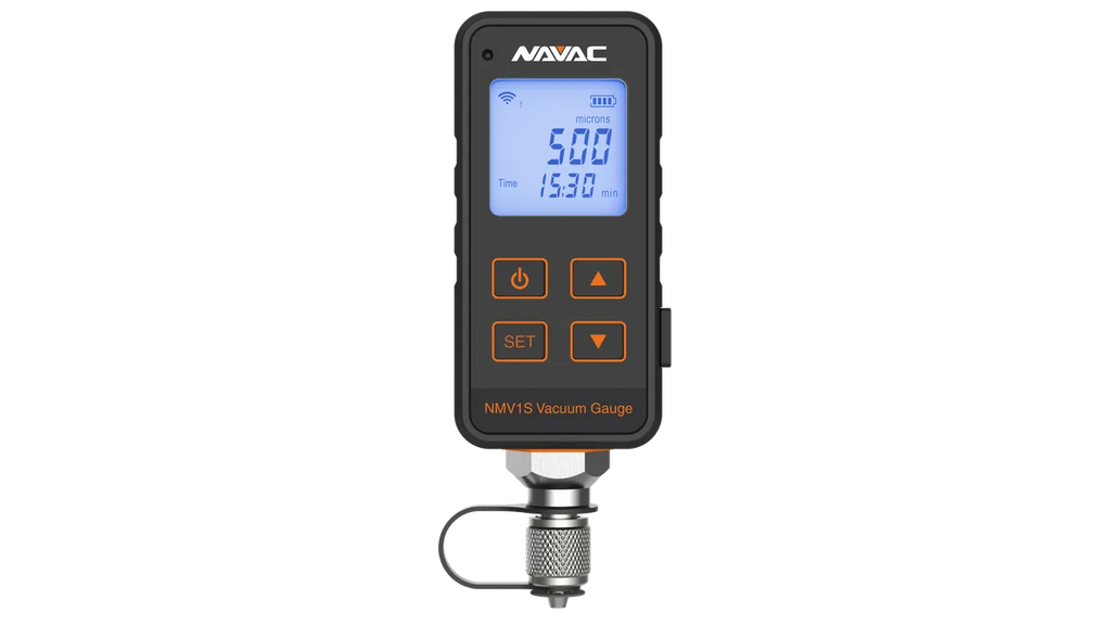 NAVAC Premium Rechargeable Micron Vacuum Gauge NMV1S
