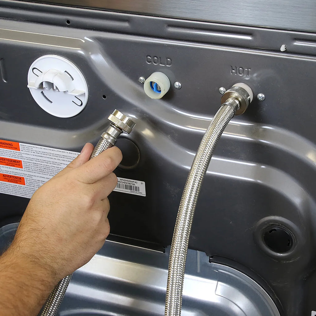 EZ-Flo Washer Stainless Steel Fill Hose 4 Ft. FHT x FHT 48367