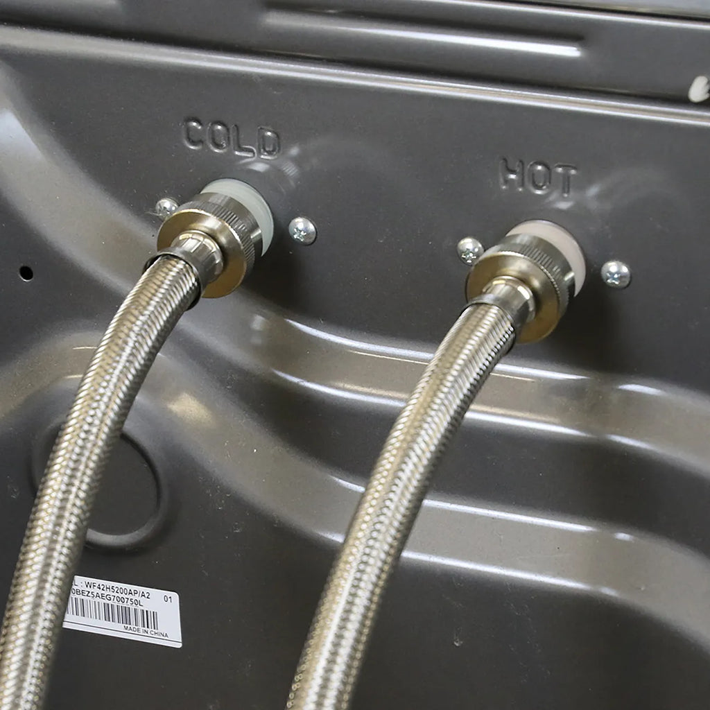 EZ-Flo Washer Stainless Steel Fill Hose 4 Ft. FHT x FHT 48367