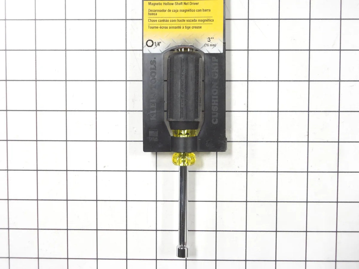 Klein Tools 1/4" Magnetic Hollow Shaft Nut Driver, 3" Shank 630-1/4M