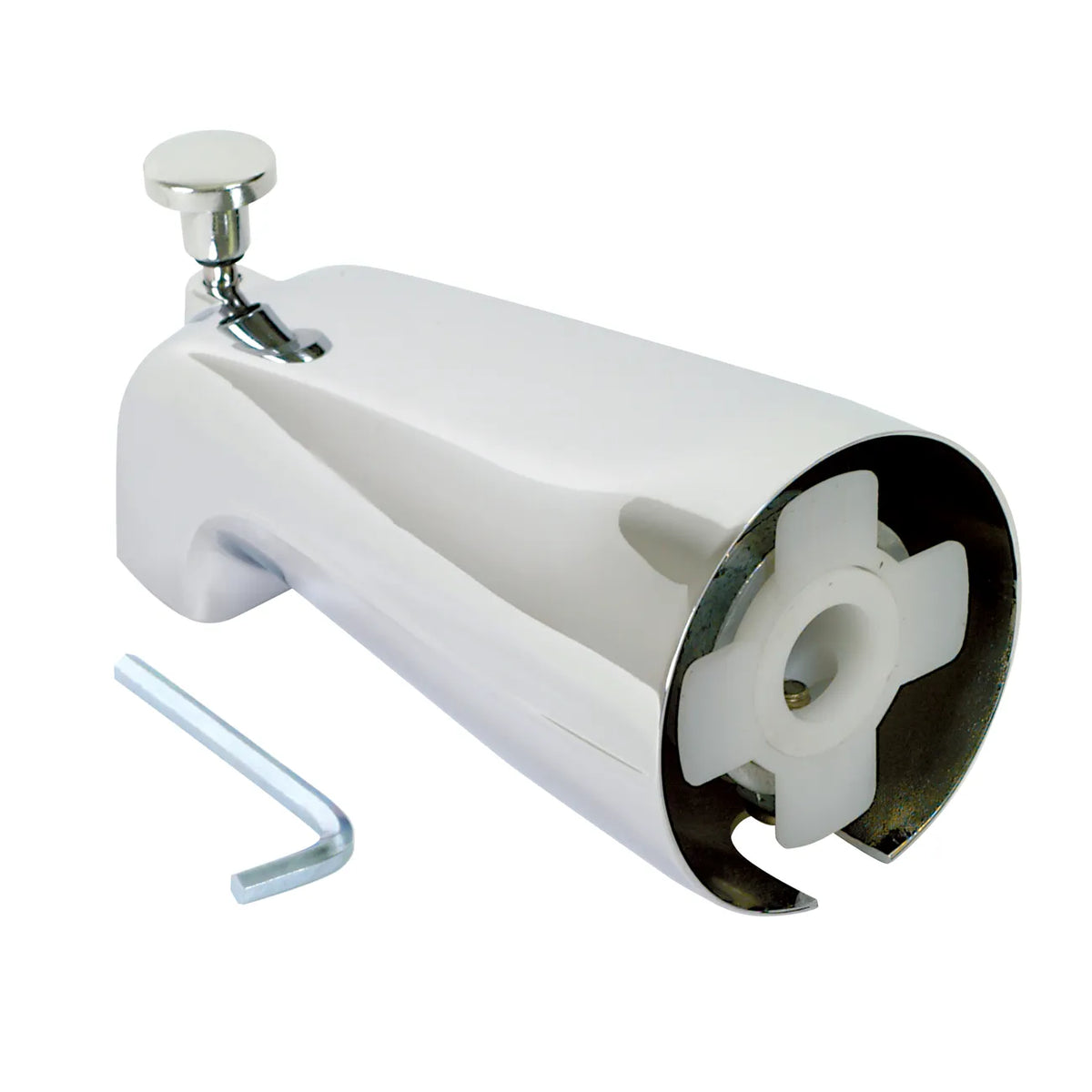 EZ-Flo Slide-On Diverter Tub Spout Chrome for 1/2" Copper 15089