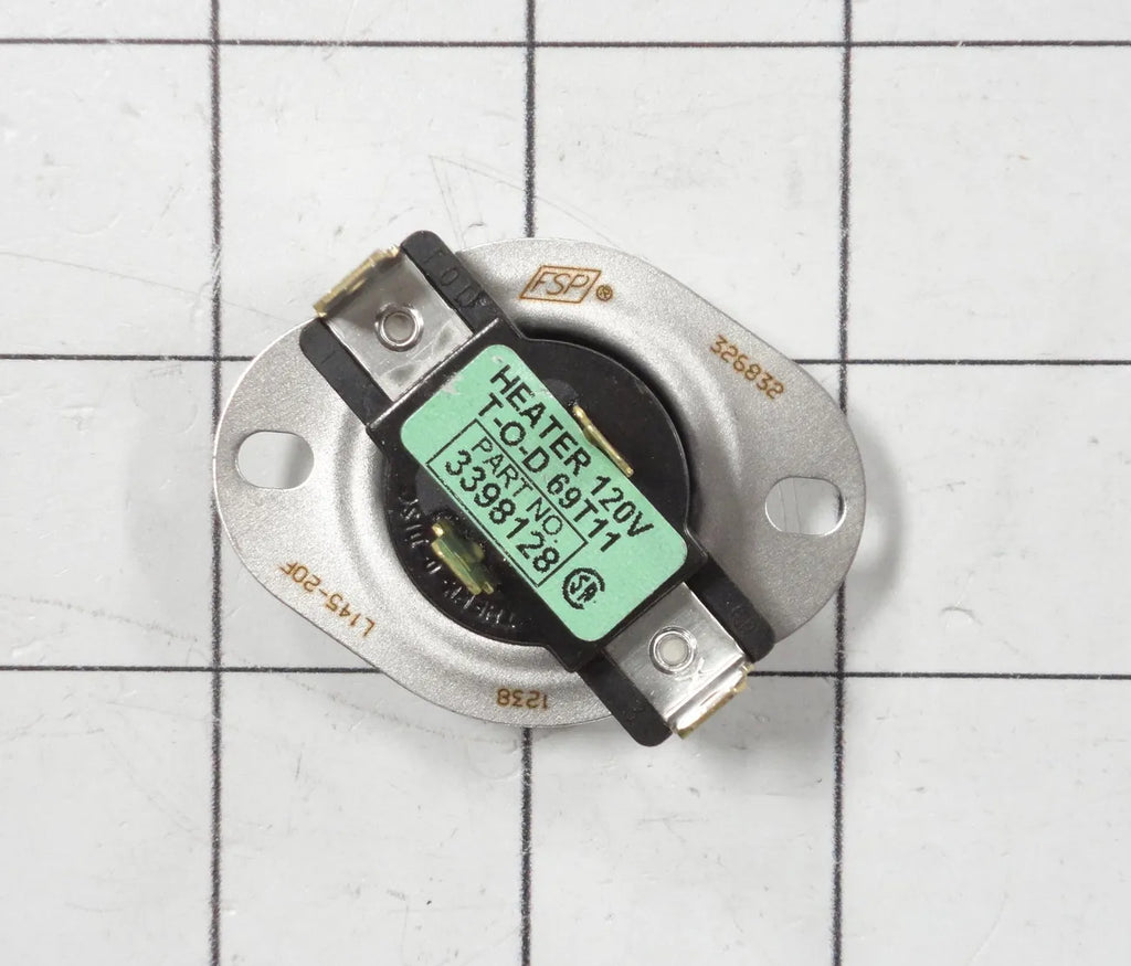 Whirlpool Dryer Cycling Thermostat 145F WP3398128