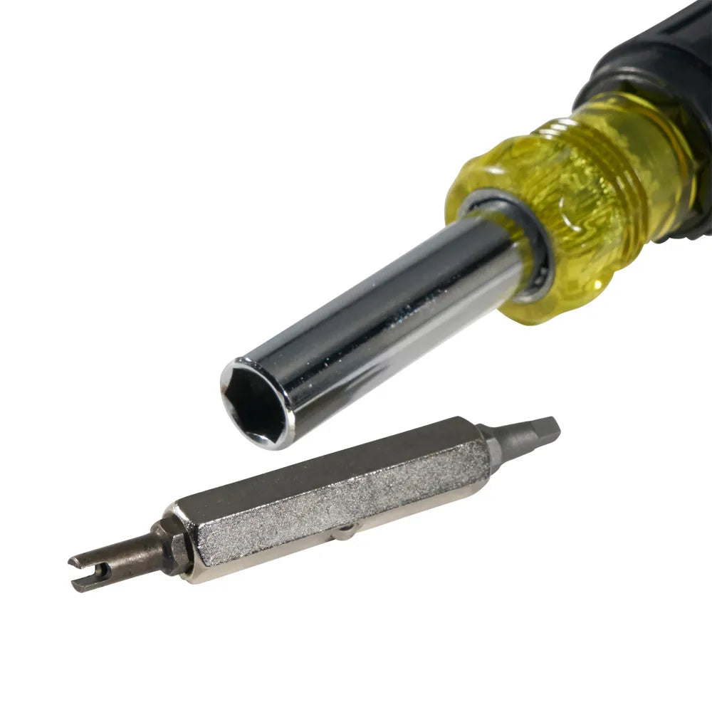 Klein Tools 11-in-1 HVAC Screwdriver / Nut Driver With Schrader Bits 32527