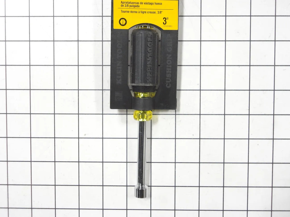 Klein Tools 3/8" Cushion-Grip Nut Driver, 3" Shank 630-3/8