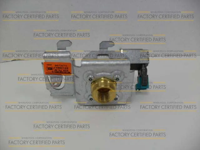 Whirlpool Dishwasher Water Inlet Valve with Bracket WPW10158389