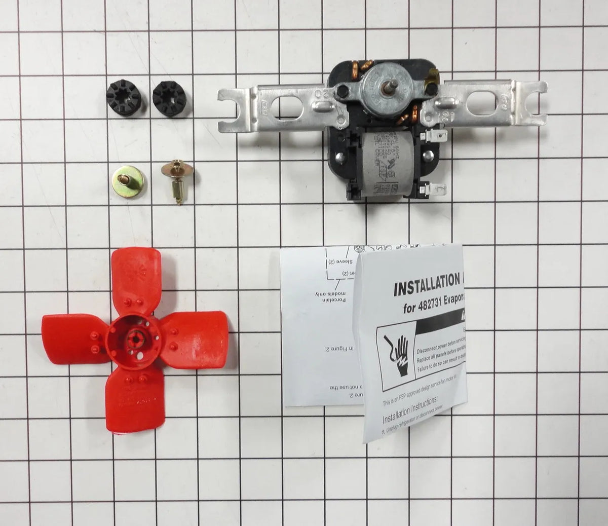 Whirlpool Refrigerator Evaporator Fan Motor Kit 482731