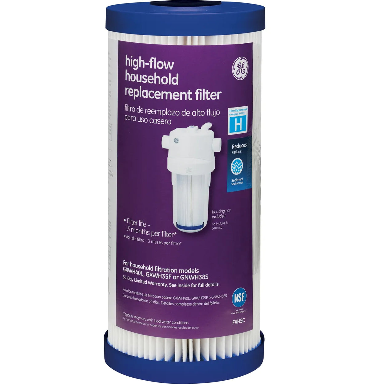 GE Water System Sediment Filter FXHSC