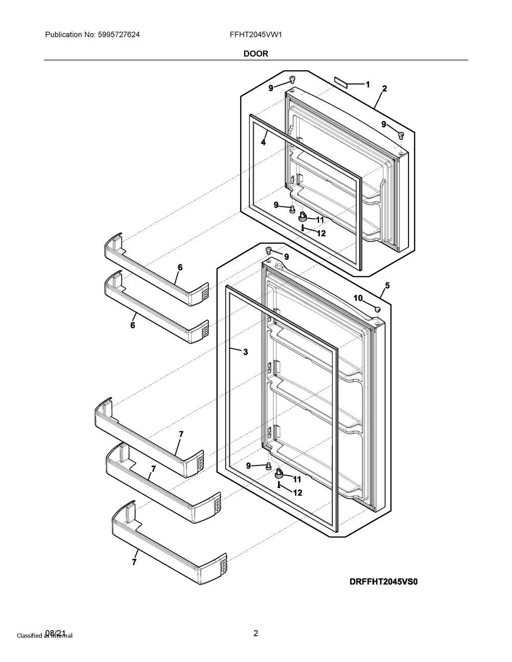 Frigidaire Refrigerator Door Shelf Bin 5304524054