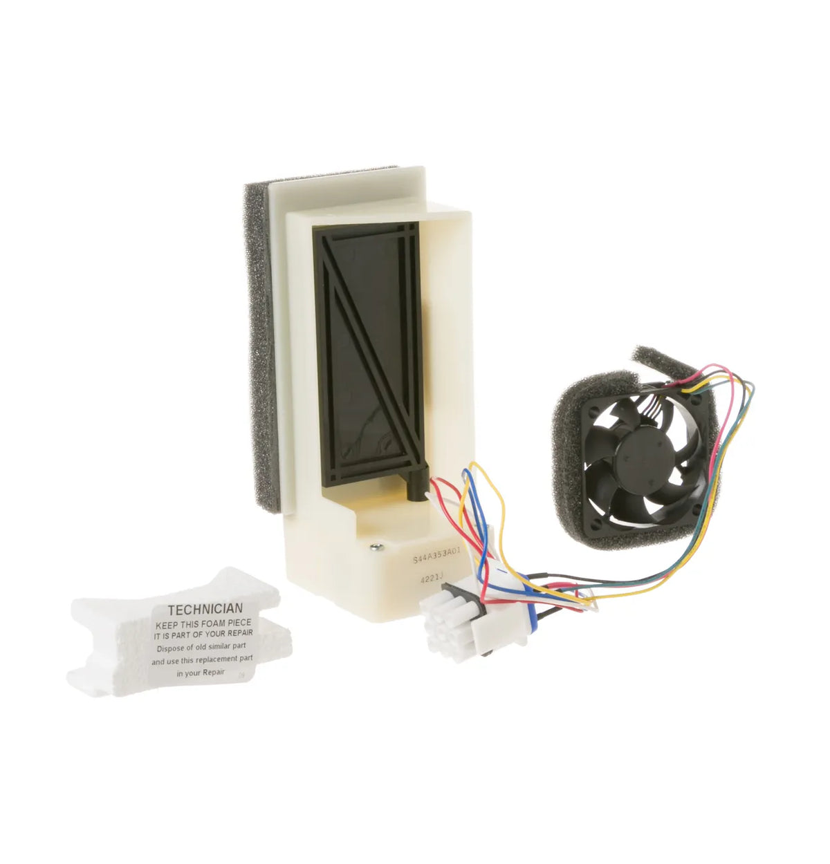GE Refrigerator Damper and Fan Assembly WR60X23104