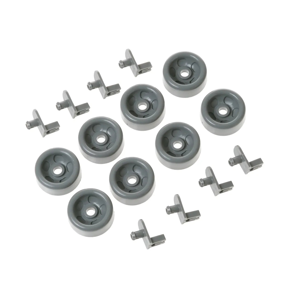 GE Dishwasher Lower Dishrack Roller and Axle Kit Gray WD35X21041