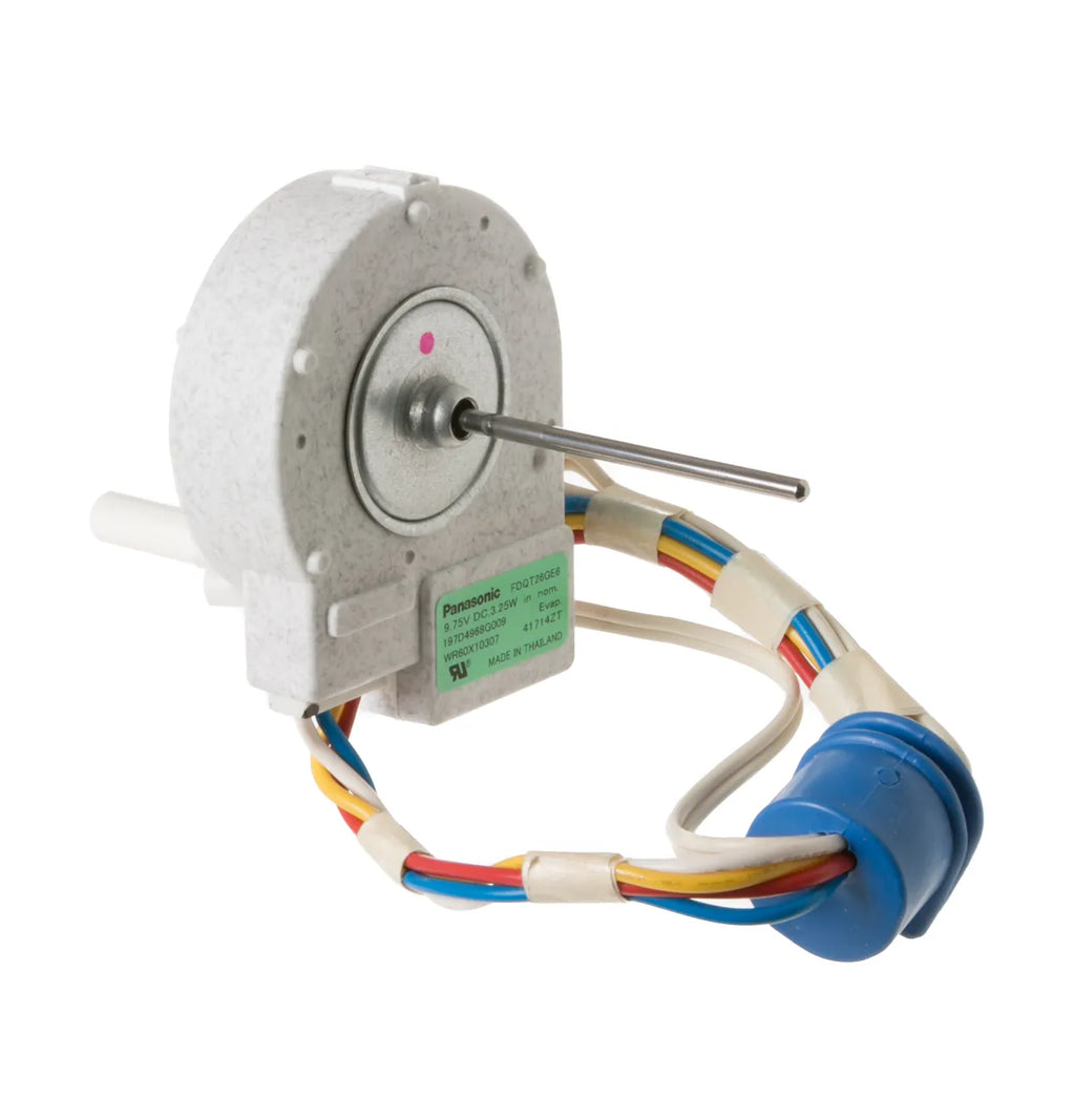 GE Refrigerator Evaporator Fan Motor DC with Harness WR60X10307