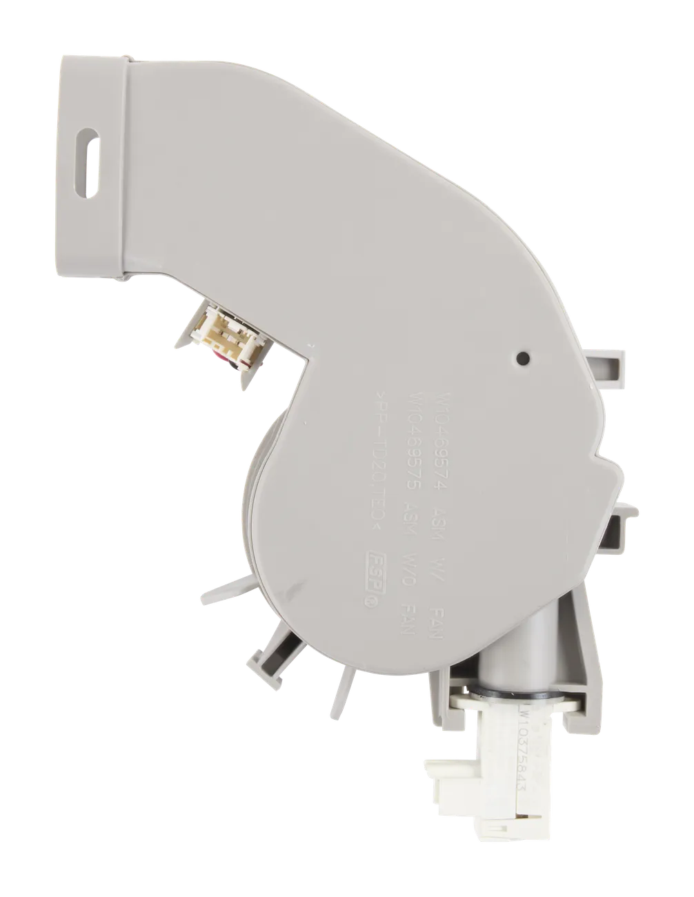Whirlpool Dishwasher Vent and Fan Assembly WPW10469574