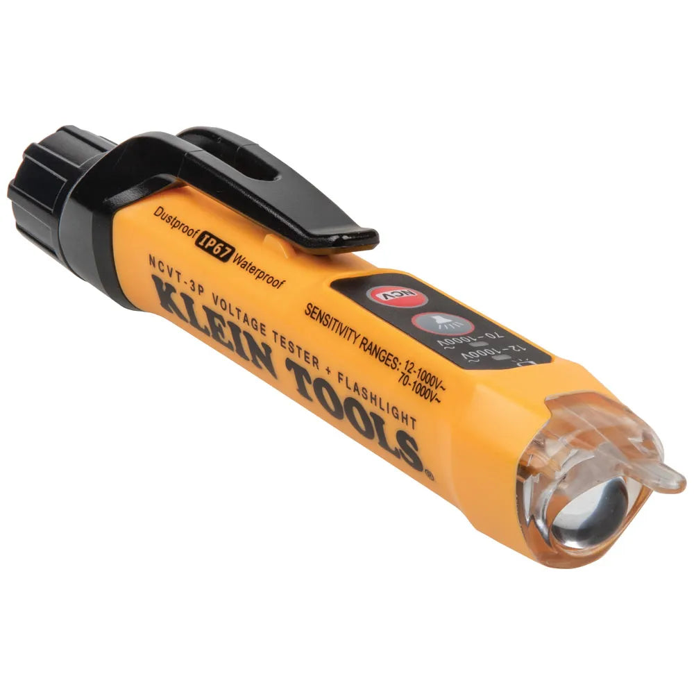 Klein Tools Dual Range Non-Contact Voltage Tester With Flashlight NCVT3P