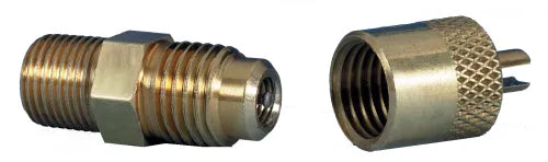 Supco Brass Access Fitting 1/8 In. NPT x 1/4 In. Male Flare SF1818