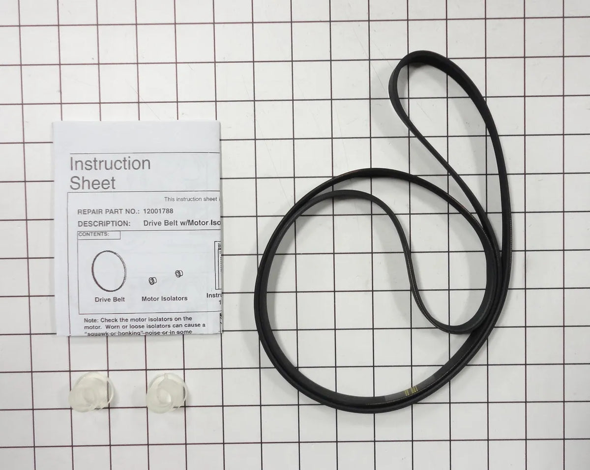 Whirlpool Washer Drive Belt and Isolator Kit 12001788
