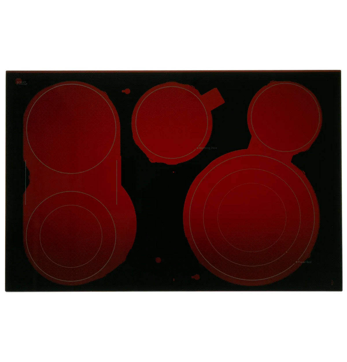 GE Range Black Glass Maintop Assembly WB62X42426