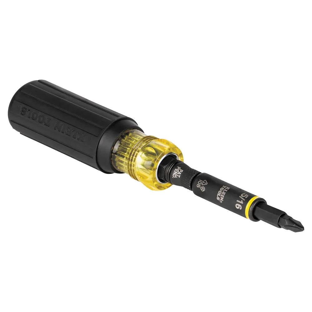 Klein Tools 11-in-1 Impact Rated Multi-Bit Screwdriver / Nut Driver 32500HD