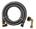 USD Products Dishwasher Stainless Steel Supply Hose 60 In. with Elbows 5FT-SSDEDWH
