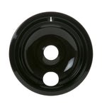 GE Range 8 in. Black Porcelain Burner Drip Bowl WB31T10015