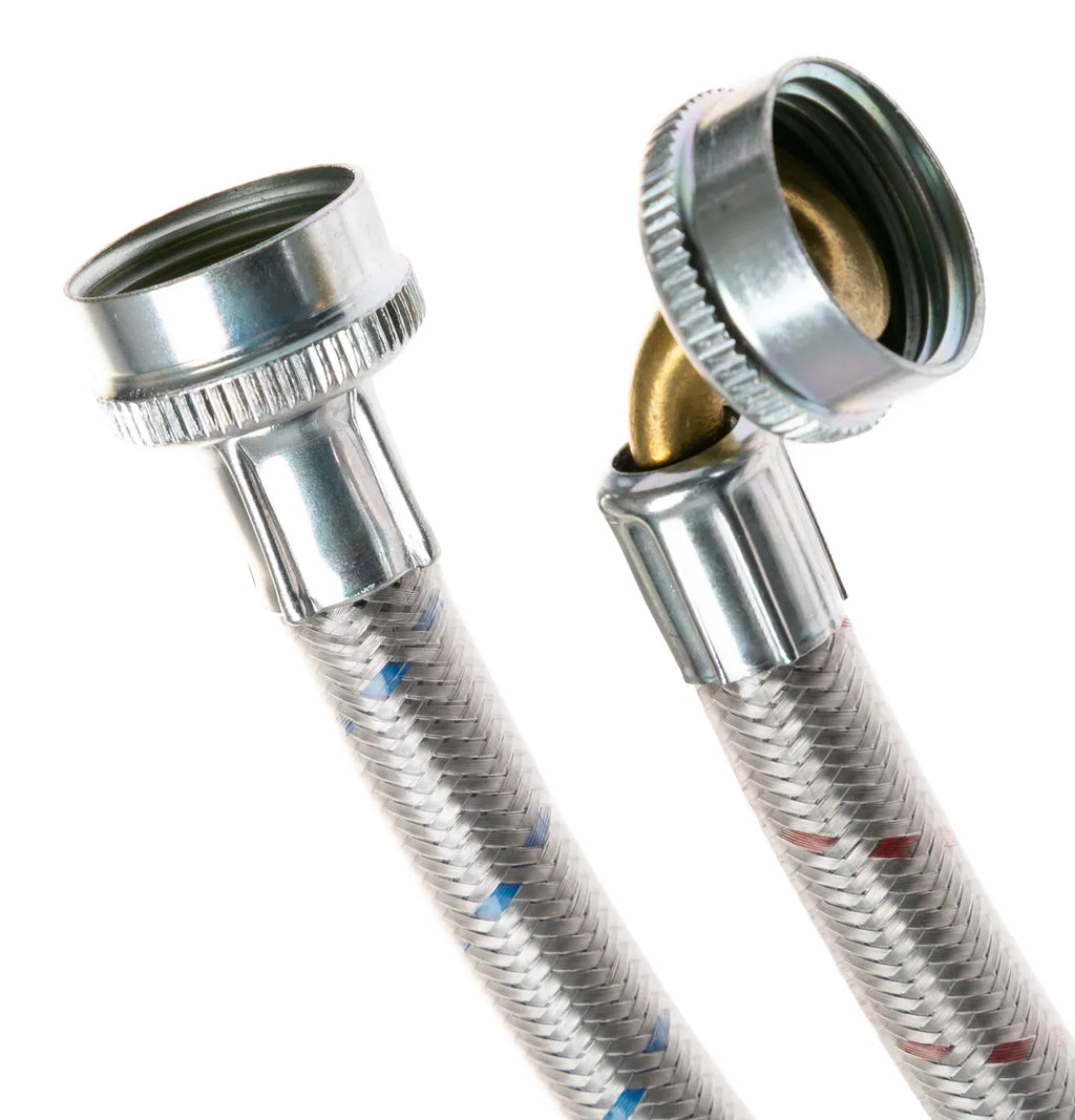 GE Washer Stainless Steel Fill Hose with Elbow 6 Ft WX14X10011
