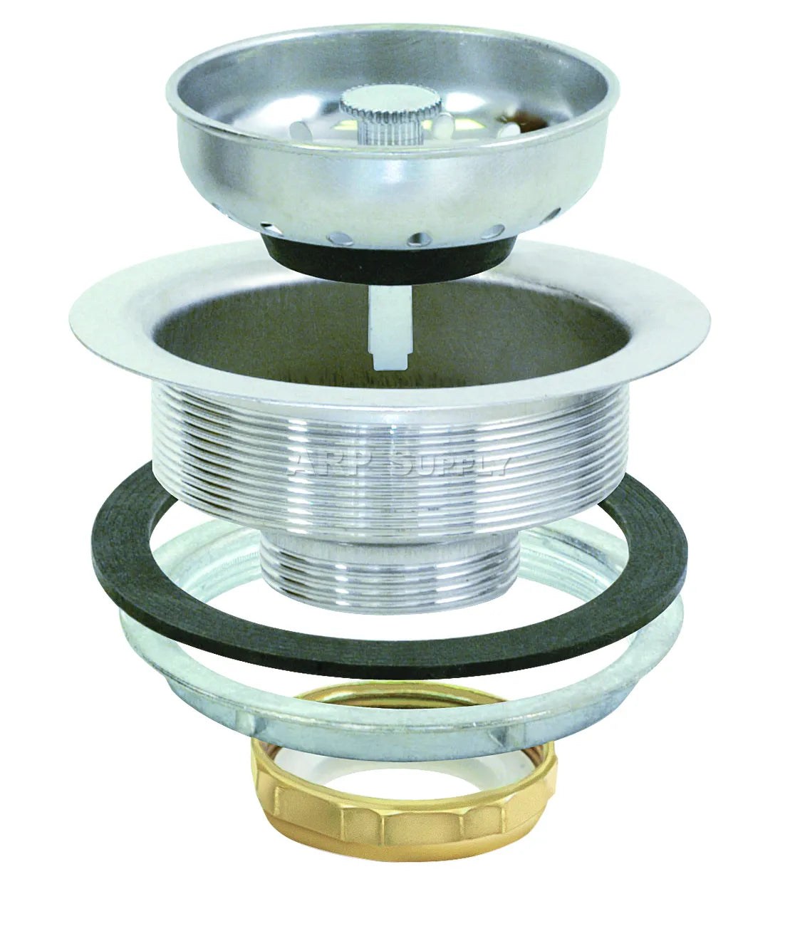 EZ-Flo Stainless Steel Kitchen Sink Basket Strainer 4-1/2" Flange 30001