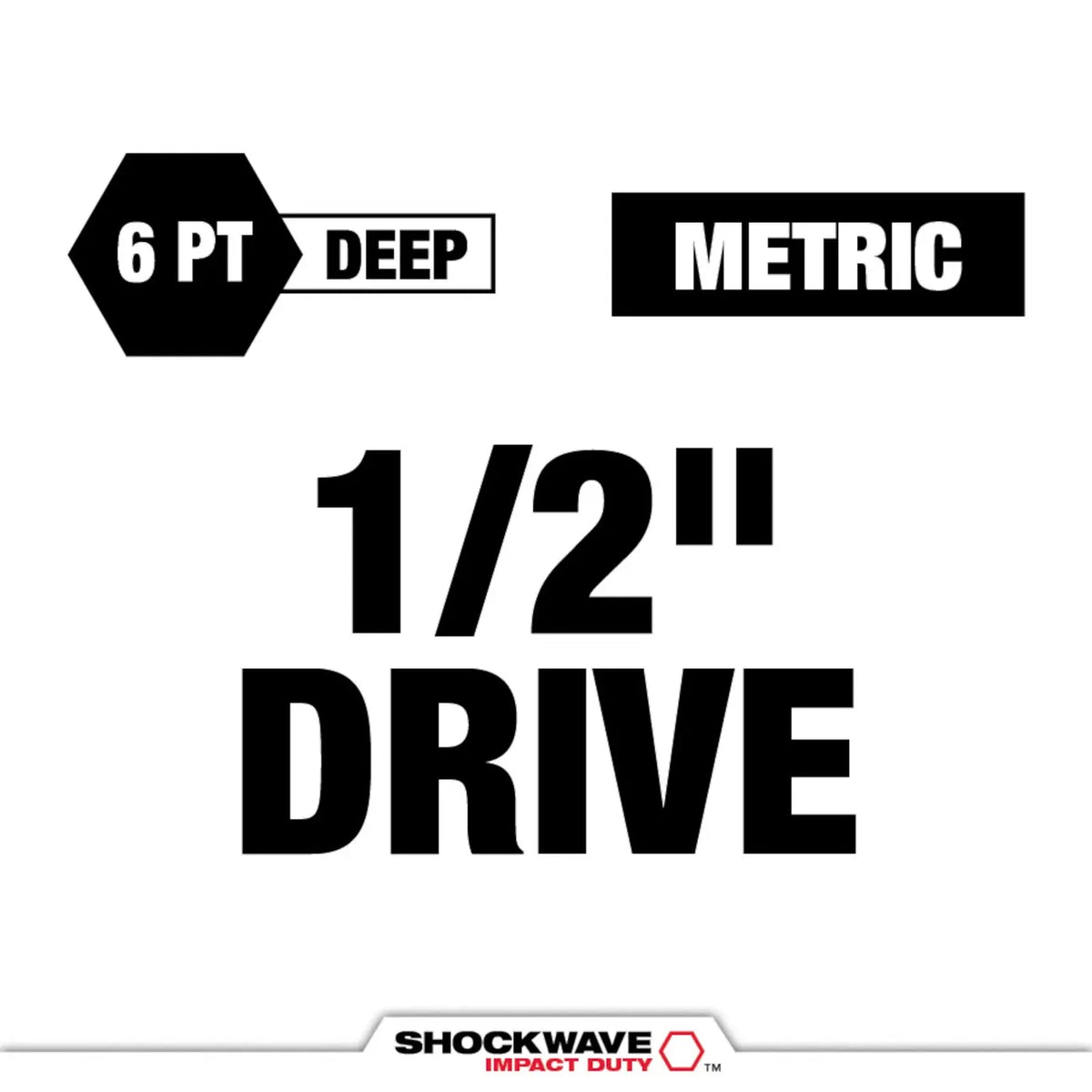 Milwaukee Shockwave Impact Duty 1/2" Drive 36mm Deep 6-Point Socket 49-66-6297