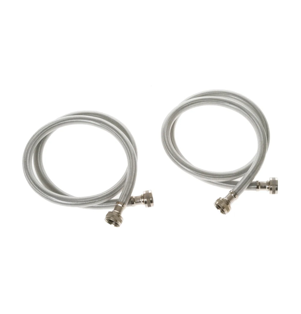 GE Stainless Steel Washer Fill Hoses 2 Pack WX14X10005