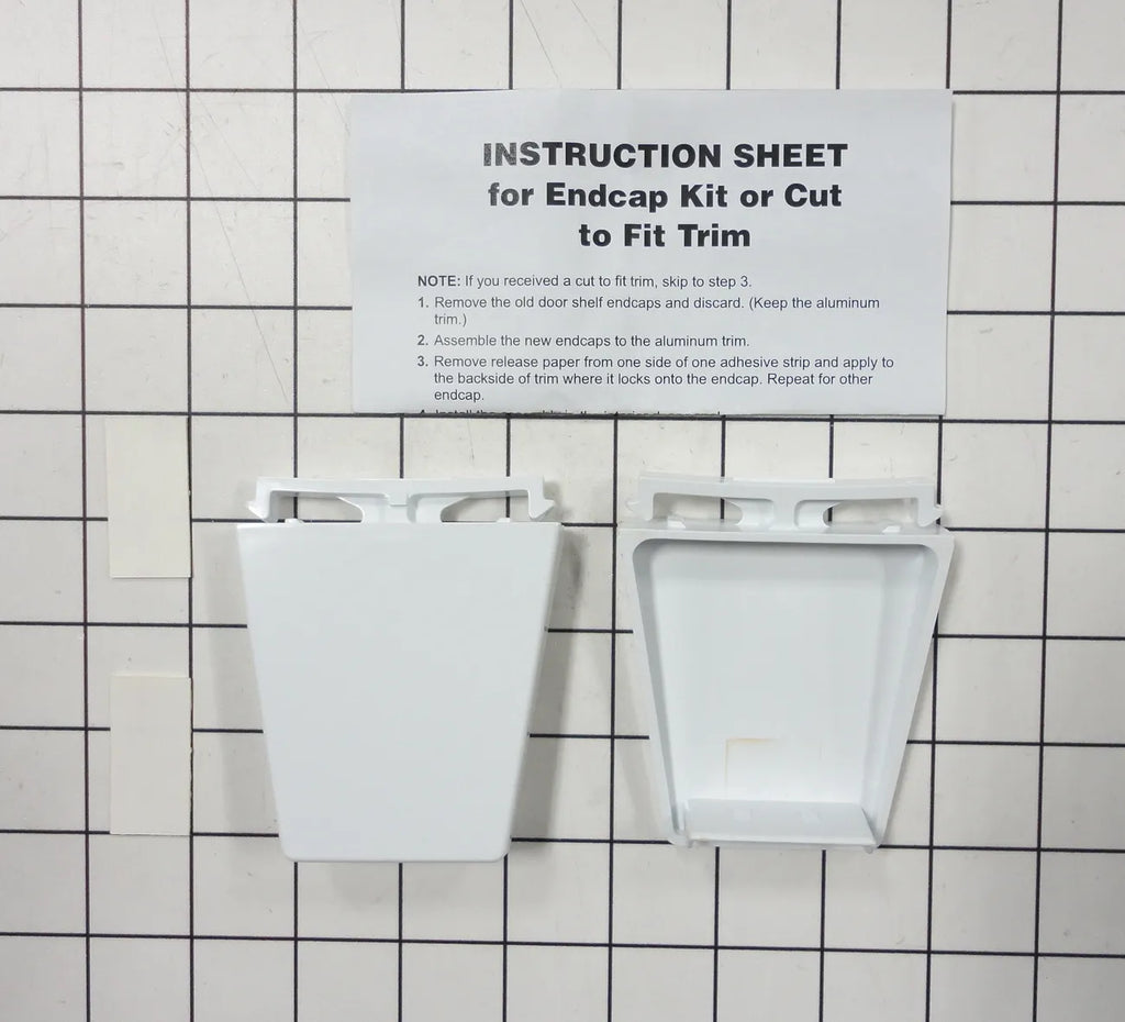 Whirlpool Refrigerator Door Shelf End Cap Kit 4318297
