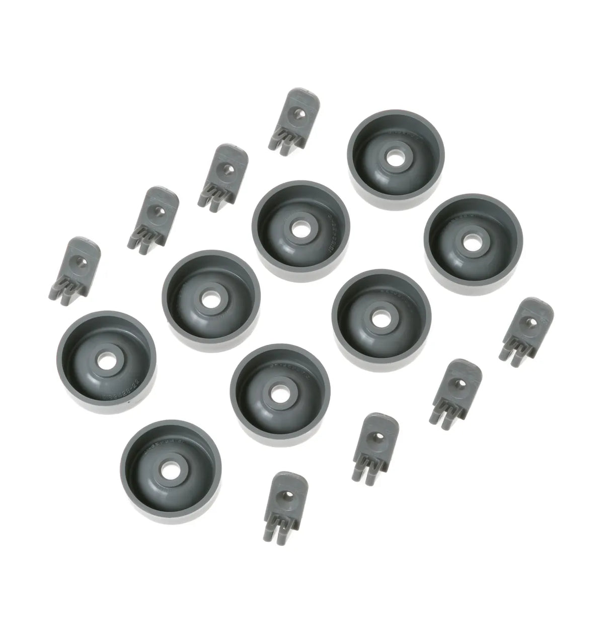 GE Dishwasher Lower Dishrack Roller and Axle Kit Gray WD35X21041