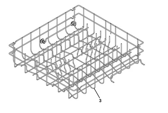 Frigidaire Dishwasher Dishrack Assembly 5304535380