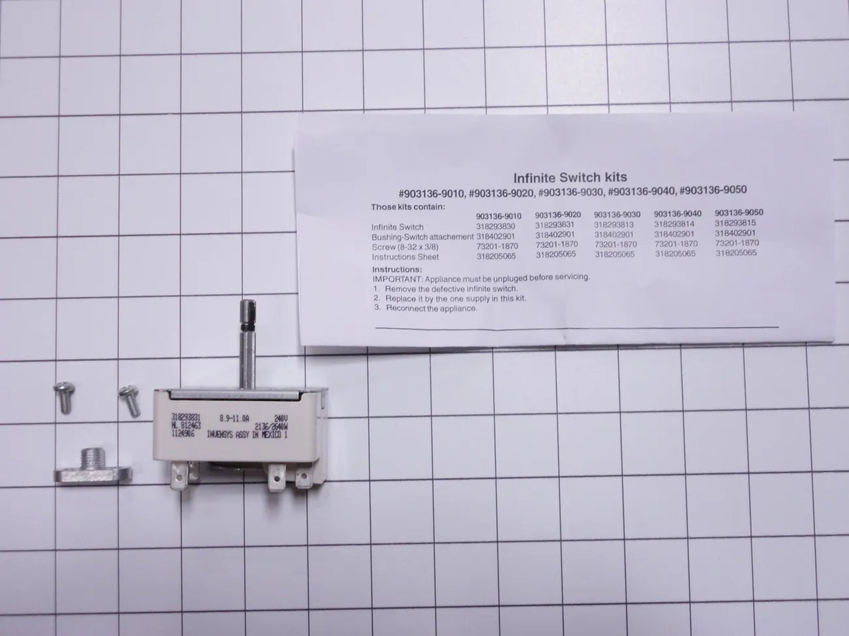 Frigidaire Range Surface Element Switch 903136-9020