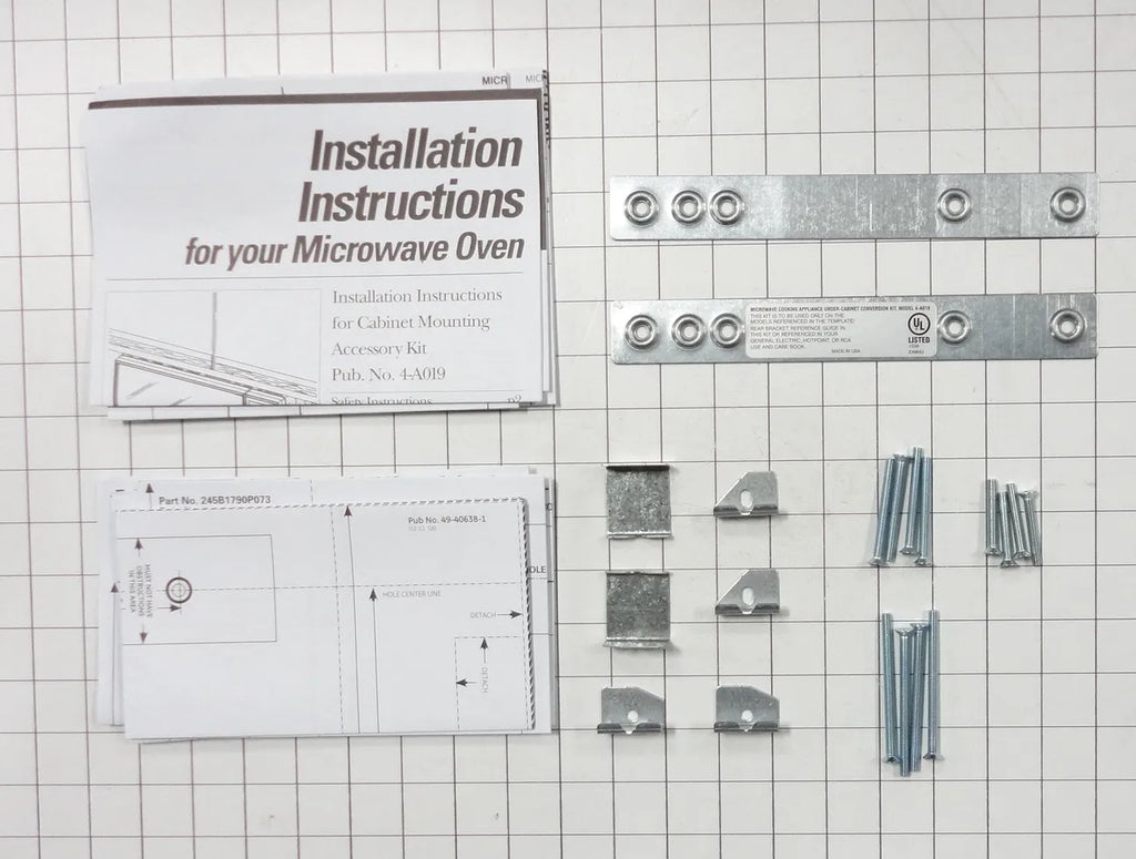 GE Microwave Under-Cabinet Mounting Kit WX4-A019