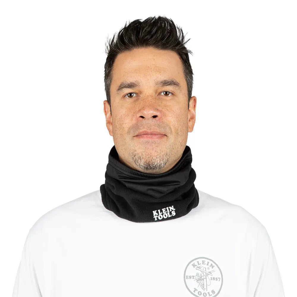 Klein Tools Neck and Face Warming Half-Band, Black 60466